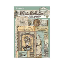 Set Tarjetas Stamperia Voyages Fantastiques