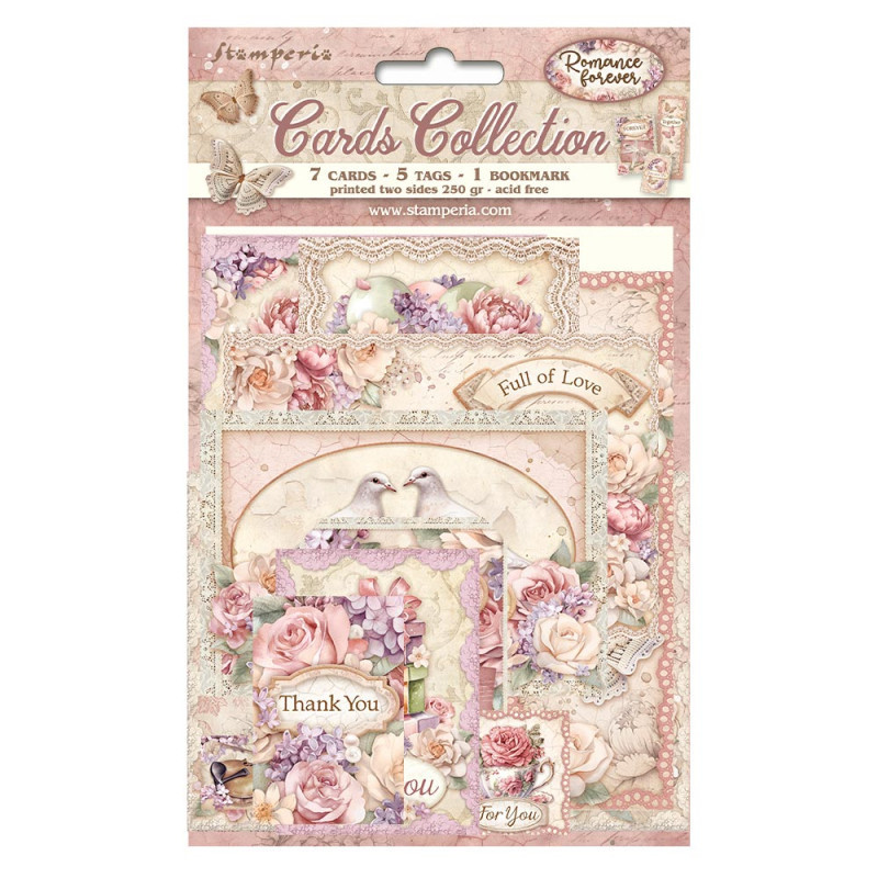 Tarjetas Stamperia Romance Forever