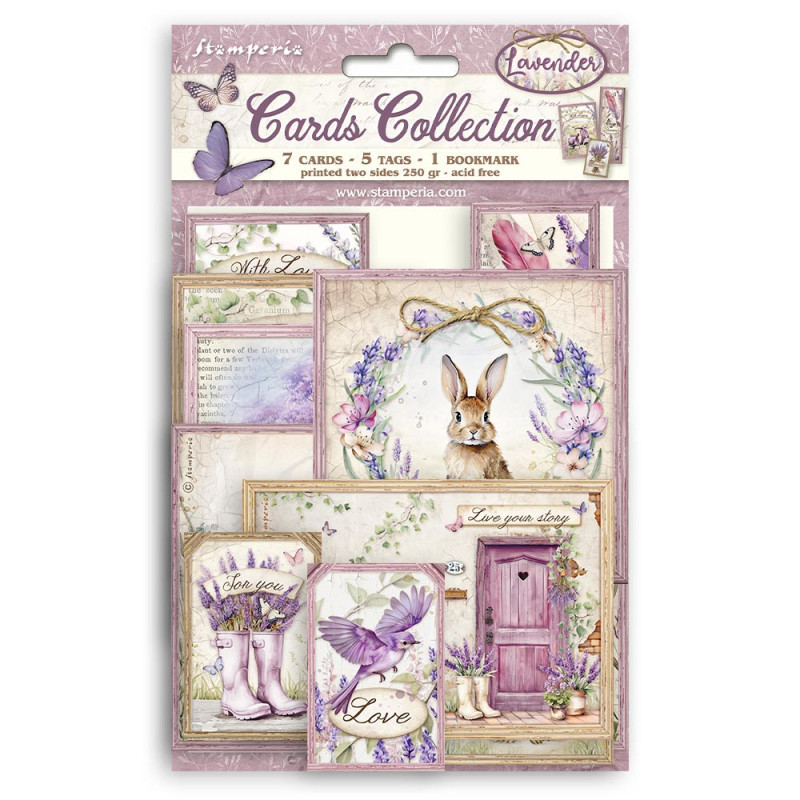 Tarjetas Stamperia Lavender