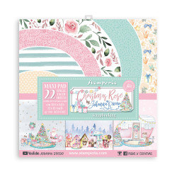 Maxi Block Colección Stamperia Christmas rose  30x30 Impreso a 1 cara