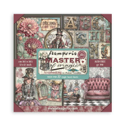 Maxi Block Colección Stamperia Master of Magic 30x30 Impreso a 1 cara
