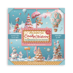 Maxi Block Colección Stamperia Candy Christmas 30x30 Impreso a 1 cara