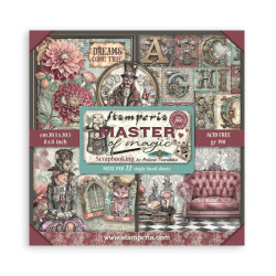 Maxi block Colección  Stamperia 20.3x20.3 Master of Magic Impreso 1 cara