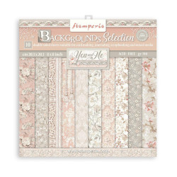 Colección Scrap Stamperia 20.3x20.3 Blackgrounds You and me