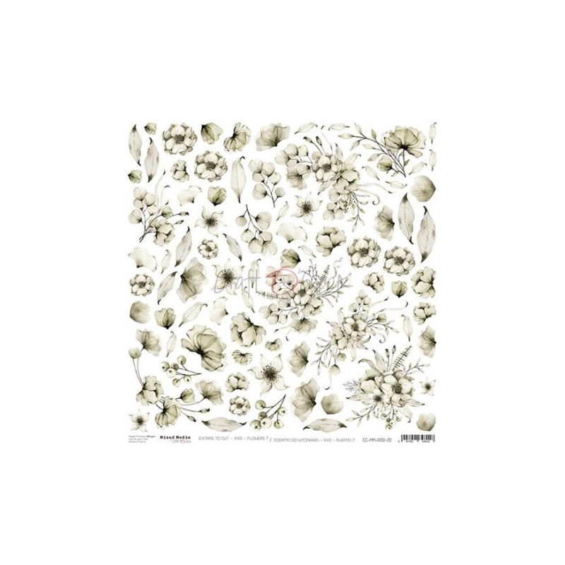 Hoja Recortables Craft O'clock 30x30 cms. Flowers 7