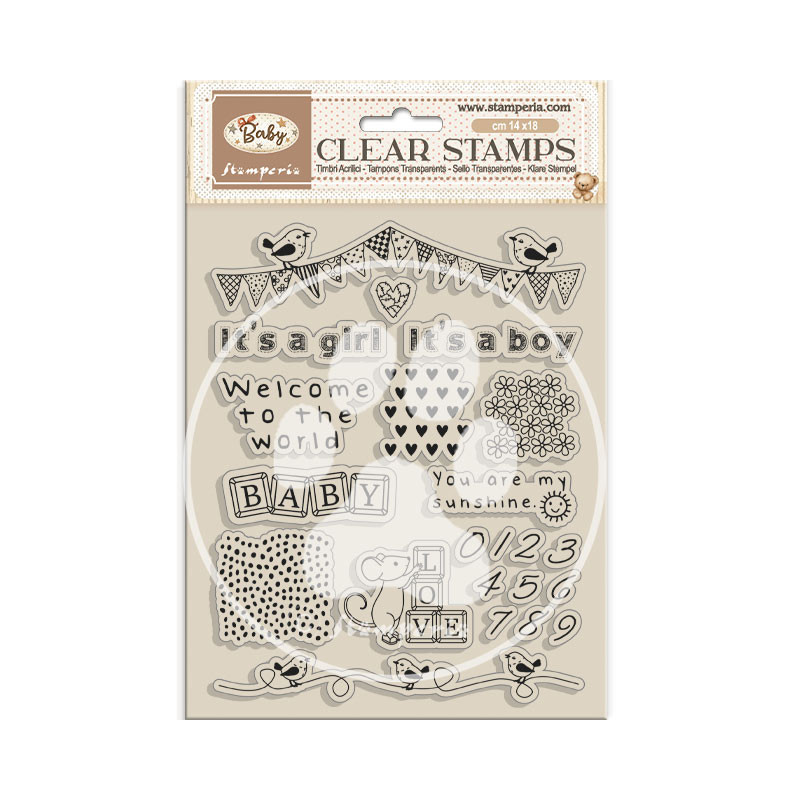 Sello Acrílico 14x18 cms. Stamperia Baby