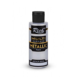 Pintura Multisuperficie Metalica Rich  120cc  silver