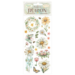 Rub-on Stamperia 10.16x21.6 cms. Daisy Art Margarita y Mariposa