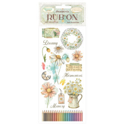 Rub-on Stamperia 10.16x21.6 cms. Daisy Art Armonioso