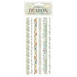 Rub-on Stamperia 10.16x21.6 cms. Daisy Art Rayas