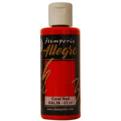 Pintura Allegro Stamperia  Coral Red