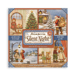 Maxi Block Colección Stamperia 30x30 Impreso a 1 cara Silent Night