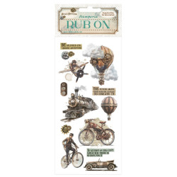 Rub-on Stamperia 10.16x21.6 cms. Voyages Fantastiques La era de la aventura