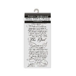 Stencil 12x25 cms. Stamperia The Owl's House letter