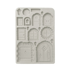 Molde Silicona A-5 Stamperia Hidden Grove Puerta y ventana