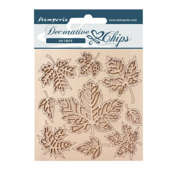 Decorative Chips 14x14 Stamperia Magic Fores Hojas