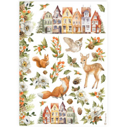 Papel de Arroz Classic christmas  Stamperia A-4