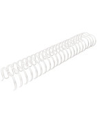 Wire Artis Decor 23 Anillas 1 Pulgada Blanco (25,4mm)