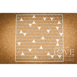 Chipboard - Vertical stripes background - Love Llama Laserowe